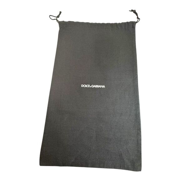 Dolce & Gabbana Black Drawstring Dust Bag For Shoes Accessories 8.5x12 Storage - Picture 1 of 5